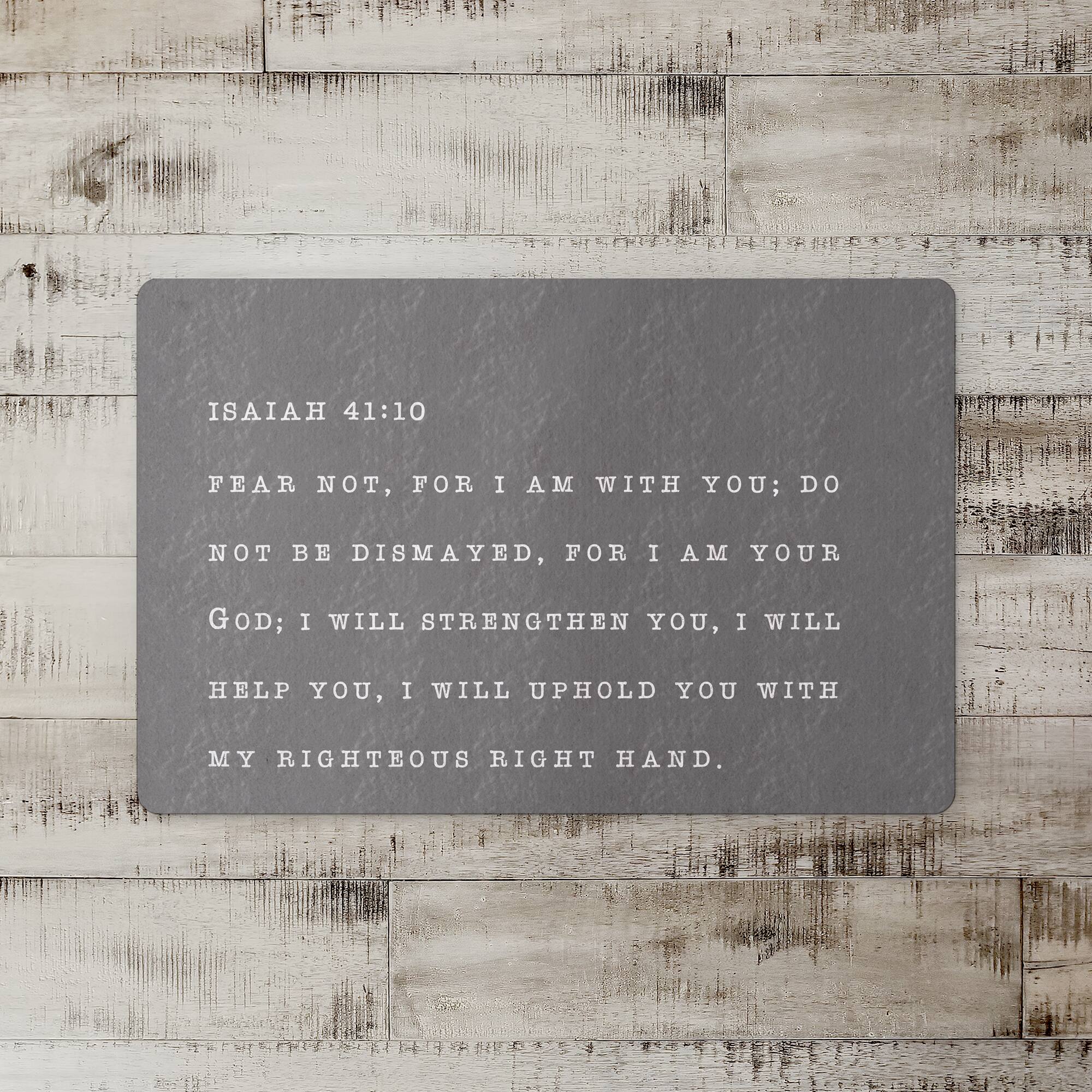 18" x 27" Fear Not I Am Your God Floor Mat